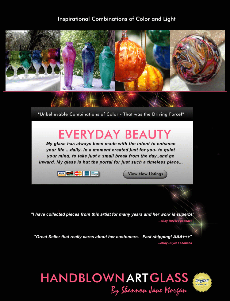 handblown glass, hand blown glass, blown art glass, glass art, Shannon Jane Morgan